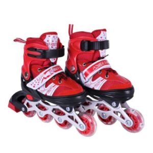 Роликові ковзани розмір M (34-37) колеса PVC (ЧЕРВОНІ)