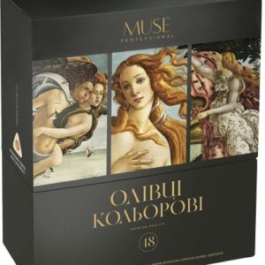 Олівці кольорові тригранні MUSE 48 кольорів