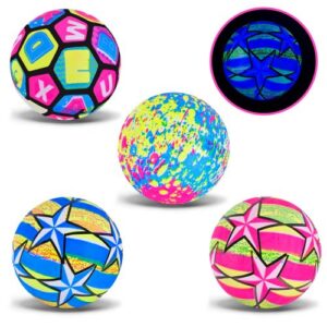 Мʼяч гумовий, 22 см 70 грам, світло (мікс кольорів)