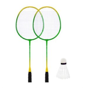 Бадмінтон, 2 ракетки нейлон+ волан у чохлі 65 см (ЗЕЛЕНИЙ)