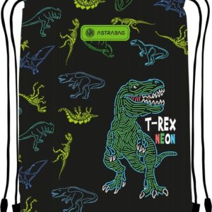 Сумка для взуття Astrabag T-Rex neon (44 x 33 см)