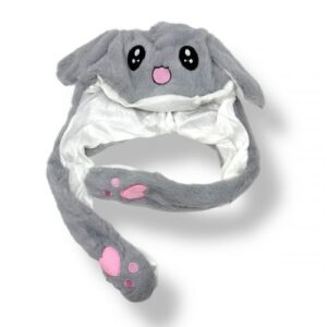 Шапка, що світиться з вушками, що рухаються (СІРА)