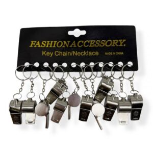 Металевий свисток брелок (12 шт)