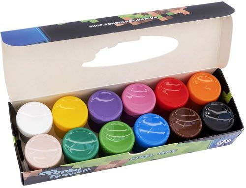 Фарби гуашеві Pixel One 12 кольорів по 20 мл