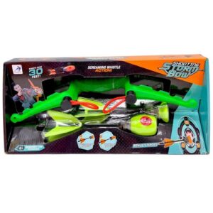 Лук зі стрілою на присосці, стріла свиститься (ЗЕЛЕНИЙ)