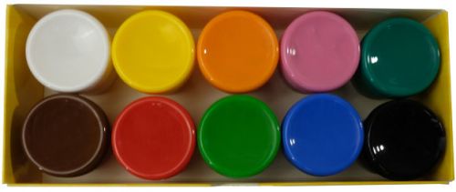 Фарби гуашеві 10 кольорів (різні кольори)