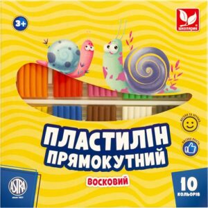 Пластилін прямокутний (10 кольорів)
