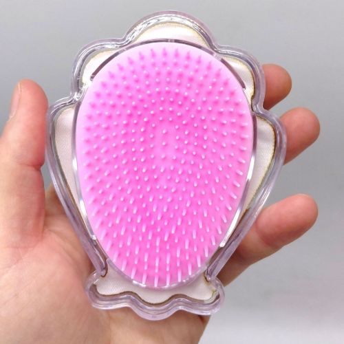 Гребінець для волосся "Блискуча мушля" БЛАКИТНА