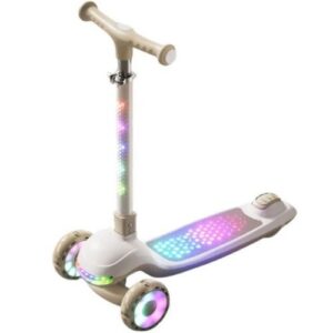 Самокат триколісний "Skyper" (колеса PU 125х35мм зі світлом, музика та підсвічування платформи, кермо складне)