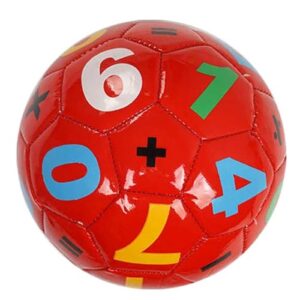 М'яч футбольний №2 "ЦИФРИ" (ЧЕРВОНИЙ)