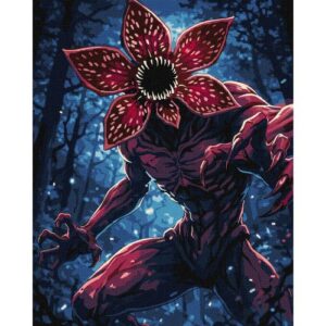 Набір для розпису по номерах "Монстр з фарбами металік extra" 40х50см