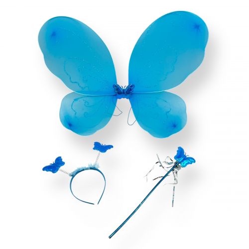 Крила метелика з обручем, паличка (БЛАКИТНИЙ)