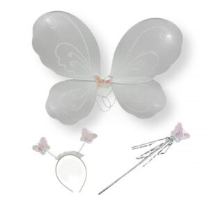 Крила метелика з обручем, паличка (БІЛИЙ)