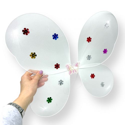 Крила метелика з обручем (БІЛІ)