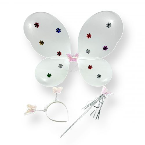Крила метелика з обручем (БІЛІ)