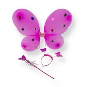 Крила метелика з обручем (МАЛИНОВІ)