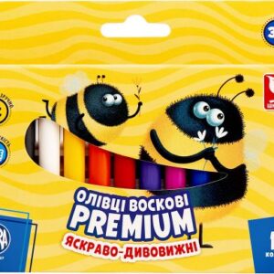 Олівці воскові Преміум 12 кольорів